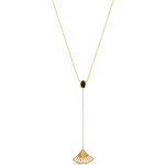 Collier kosma paris - collection arielle dor� & onyx noir