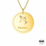 Collier et pendentif ath�me b2449 - balance femme