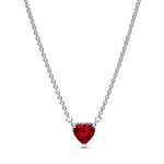 Collier avec pendentif c?ur halo scintillant Collier avec pendentif c?ur halo scintillant