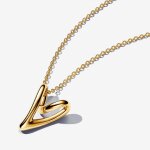 Collier pendentif c?ur plaqu or 14 carats