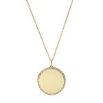 Collier et pendentif fossil jf03888710 femme