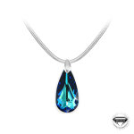 Collier et pendentif so charm cristal goutte bleue - collier femme Collier et pendentif so charm cristal goutte bleue - collier femme