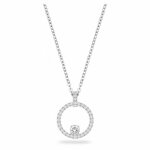 Collier et pendentif swarovski 5198686 - collier et pendentif rond argent femme