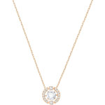 Collier et pendentif swarovski 5272364 - collier et pendentif cristal or rose femme