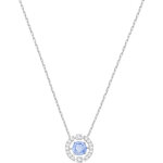 Collier et pendentif swarovski 5279425 - collier et pendentif acier cristal bleu femme