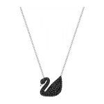 Collier et pendentif swarovski 5347329 - collier et pendentif cygne noir serti femme