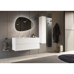 Colonne 1 porte à poser sienna laqué brillant blanc système push pull 138 cm Colonne 1 porte à poser sienna laqué brillant blanc système push pull 138 cm