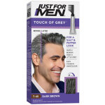 Coloration cheveux homme - gris ch�tain fonc� - just for men