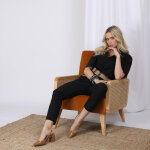 Combinaison pantalon mado rdition en coton noir