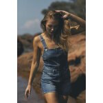Combishort salopette en jeans sofia bleu fleur Combishort salopette en jeans sofia bleu fleur