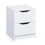 Commode  2 tiroirs blanc maurati