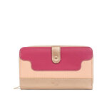 Compagnon de voyage stop rfid cuir bahia fuchsia / multicolore maya Compagnon de voyage stop rfid cuir bahia fuchsia / multicolore maya