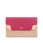 Compagnon de voyage stop rfid cuir bahia fuchsia / multicolore mia Compagnon de voyage stop rfid cuir bahia fuchsia / multicolore mia