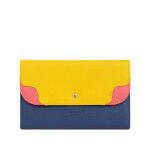 Compagnon de voyage stop rfid cuir bahia jaune / multicolore gia Compagnon de voyage stop rfid cuir bahia jaune / multicolore gia