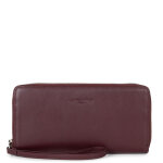 Compagnon zippé bordeaux en cuir Compagnon zippé bordeaux en cuir