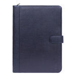 Confrencier - tablette & a4 - cuir de vachette - marine - rpublique