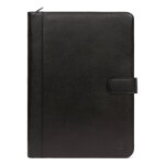 Confrencier - tablette & a4 - cuir de vachette - noir - rpublique