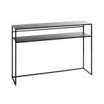 Console acier laqué noir Console acier laqué noir