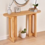 Console avec cannage bohemia chne clair et rotin