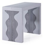 Console extensible chne gris 250cm laque chicago