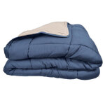 Couette chaude bicolore cocoon bleu Couette chaude bicolore cocoon bleu