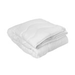 Couette trs chaude enveloppe microfibre caresse blanche