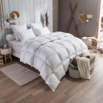 Couette chaude en plumettes et duvet daisy blanche