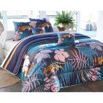 Couette leopar multicolore en polyester