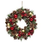 Couronne de noël houx étoile Couronne de noël houx étoile