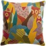 Coussin brod izel minral 45 x 45