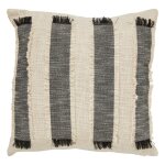 Coussin à franges malakite noir & blanc 50x50cm Coussin à franges malakite noir & blanc 50x50cm