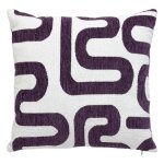 Coussin jacquard safina 40x40cm - violet