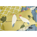 Coussin love birds lime