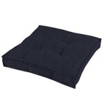 Coussin de sol navy en coton 190g / m teranga inaya 40 x 40 x 12 navy