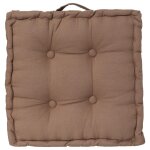 Coussin de sol taupe 40x40