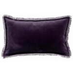 Coussin uni fara raisin 30 x 50