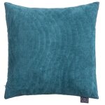 Coussin velour tiger 45x45 bleu