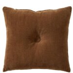 Coussin velours - maron