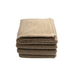 Couverture en laine mlange effet denim courmayeur marron