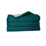 Couverture en pure laine double face volta bleu Couverture en pure laine double face volta bleu