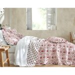 Couvre - lits mejane rose en coton