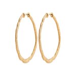 Boucles d'oreilles croles femme 40mm plaqu or maison de la bijouterie y635040