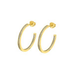 Cr�oles lotus silver hoops lp1937 - 4 - 6 argent dor�