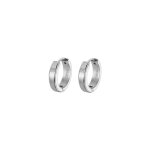 Cr�oles lotus style bijoux men's earrings - ls2390 - 4 - 1 acier argent