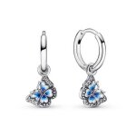 Créoles pandora moments papillon bleu & strass - argent Créoles pandora moments papillon bleu & strass - argent