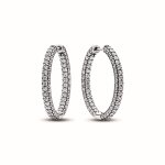 Cr�oles pandora timeless - rang pav� en argent 925 / 1000