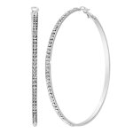 Créoles so charm - b4067 - argent - boucles d'oreilles argentées Créoles so charm - b4067 - argent - boucles d'oreilles argentées