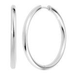 Créoles so charm - b4141 - argent - boucles d'oreilles argentées Créoles so charm - b4141 - argent - boucles d'oreilles argentées