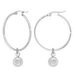 Créoles so charm - bd2261 - argent - diamant - boucles d'oreilles argentées Créoles so charm - bd2261 - argent - diamant - boucles d'oreilles argentées