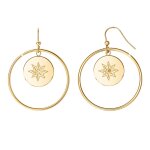 Créoles so charm - bd2318 - bo - dore - diamant - blanc - boucles d'oreilles dorées Créoles so charm - bd2318 - bo - dore - diamant - blanc - boucles d'oreilles dorées